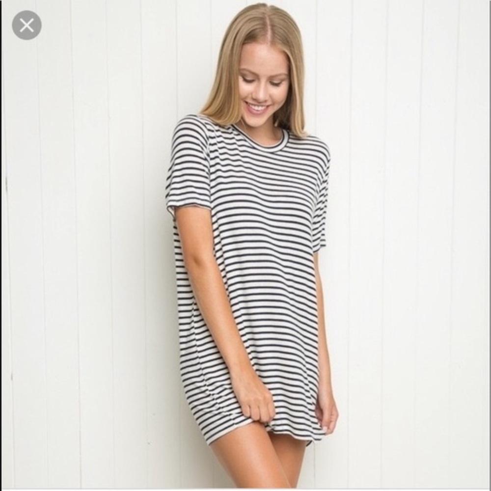 Brandy Melville striped tee shirt dress